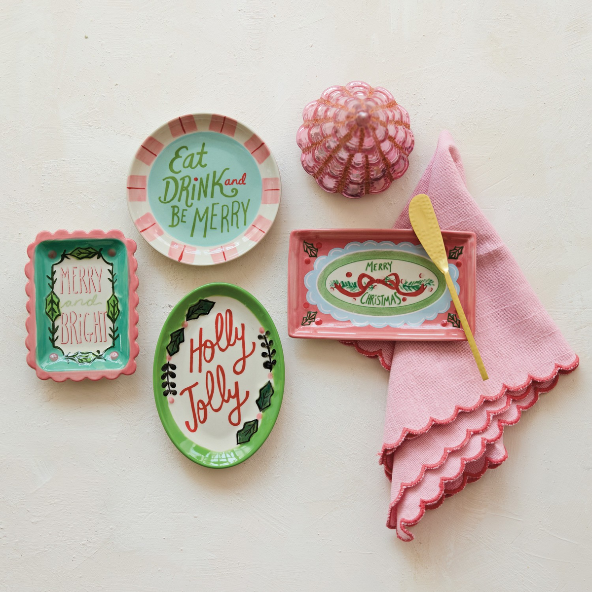 Stoneware Holiday Dish