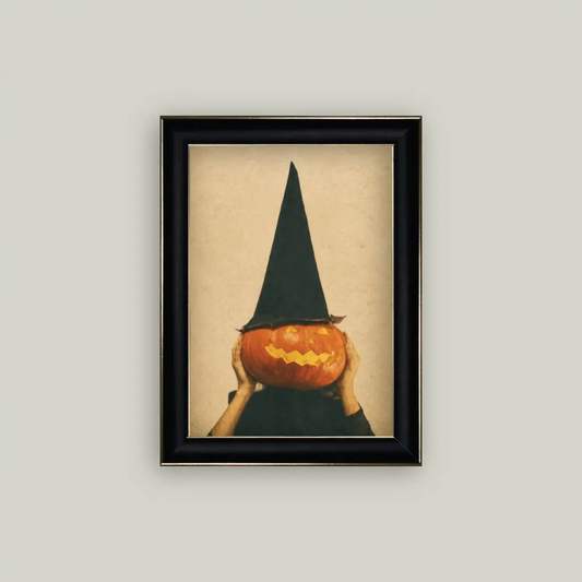Pumpkin Witch Framed Art