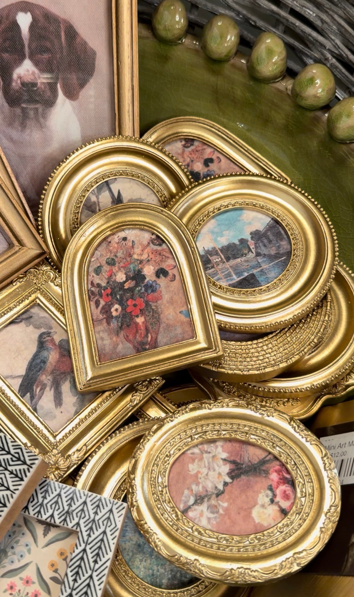 Gold Mini Art Magnets