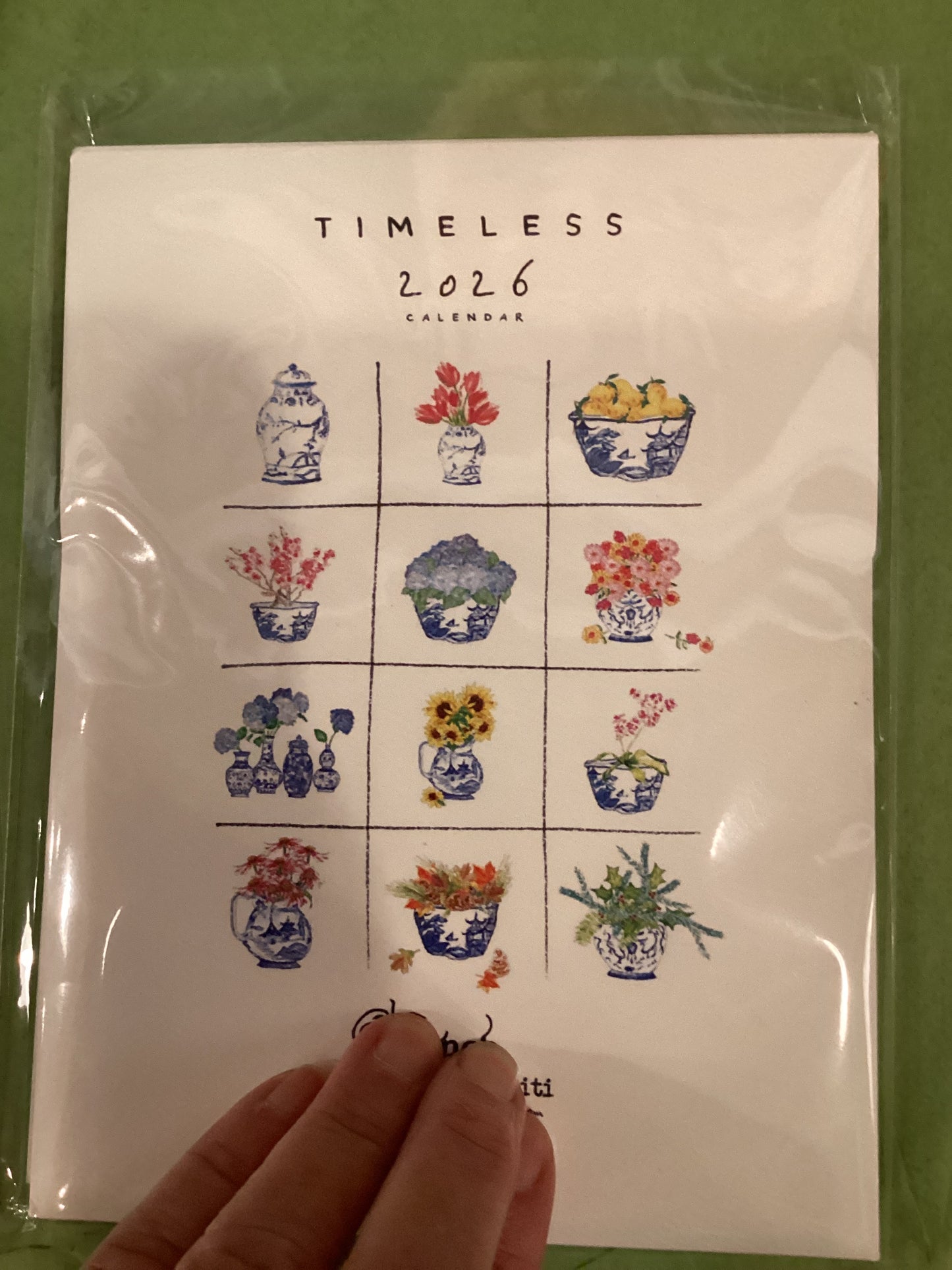 Timeless Blue&White 2026 calendar