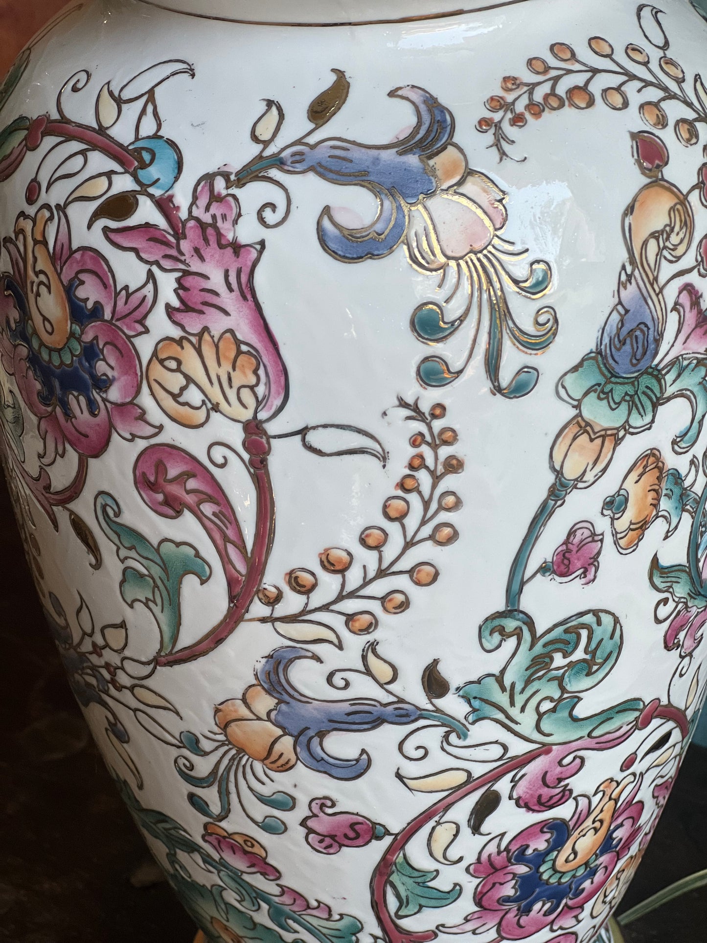 Vintage Floral Lamp #5