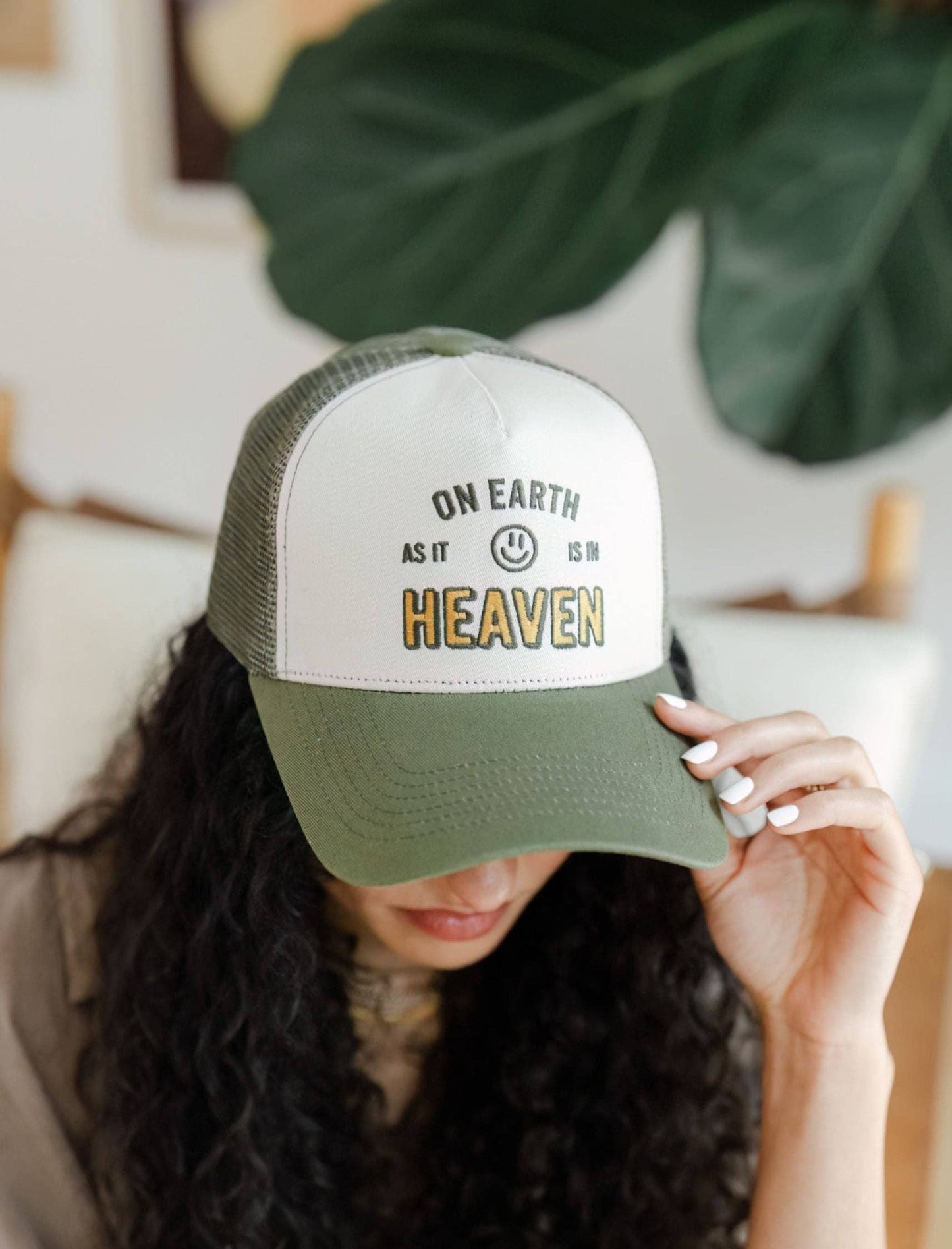 "On Earth as it is in Heaven" Trucker Hat