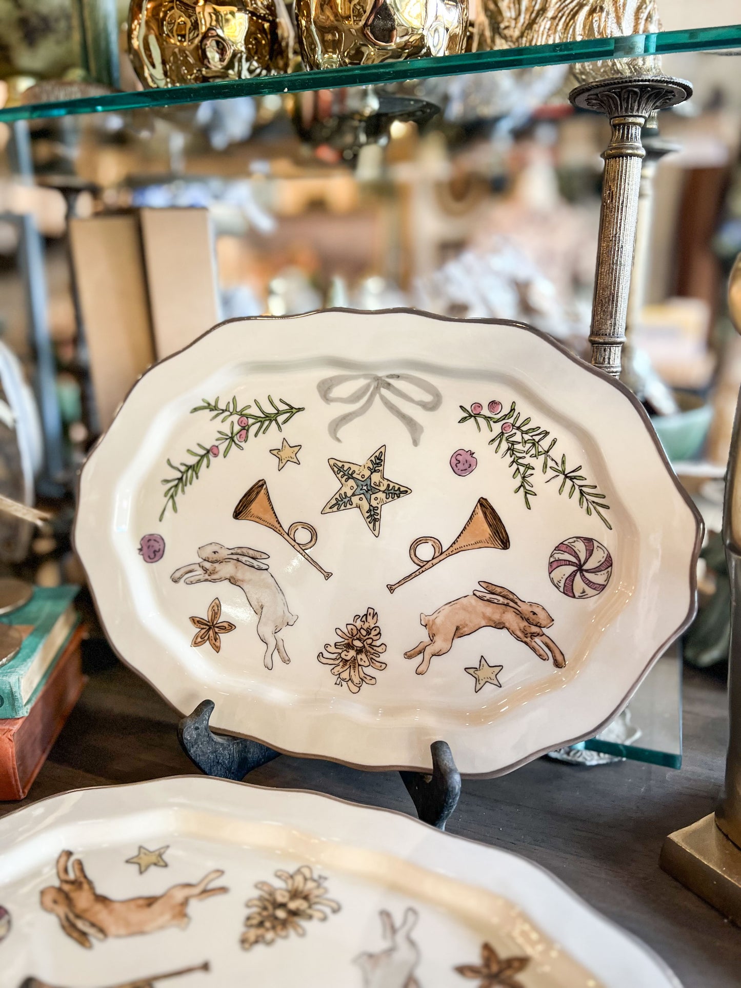 Scalloped Holiday Tray