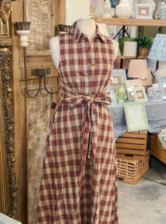 RL Plaid Midi Dress