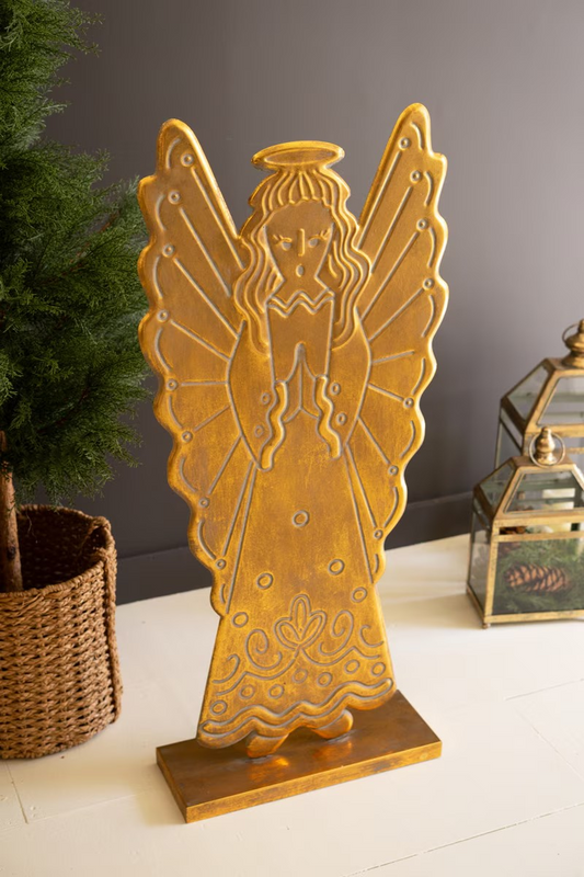 Large Gold Standing Angel