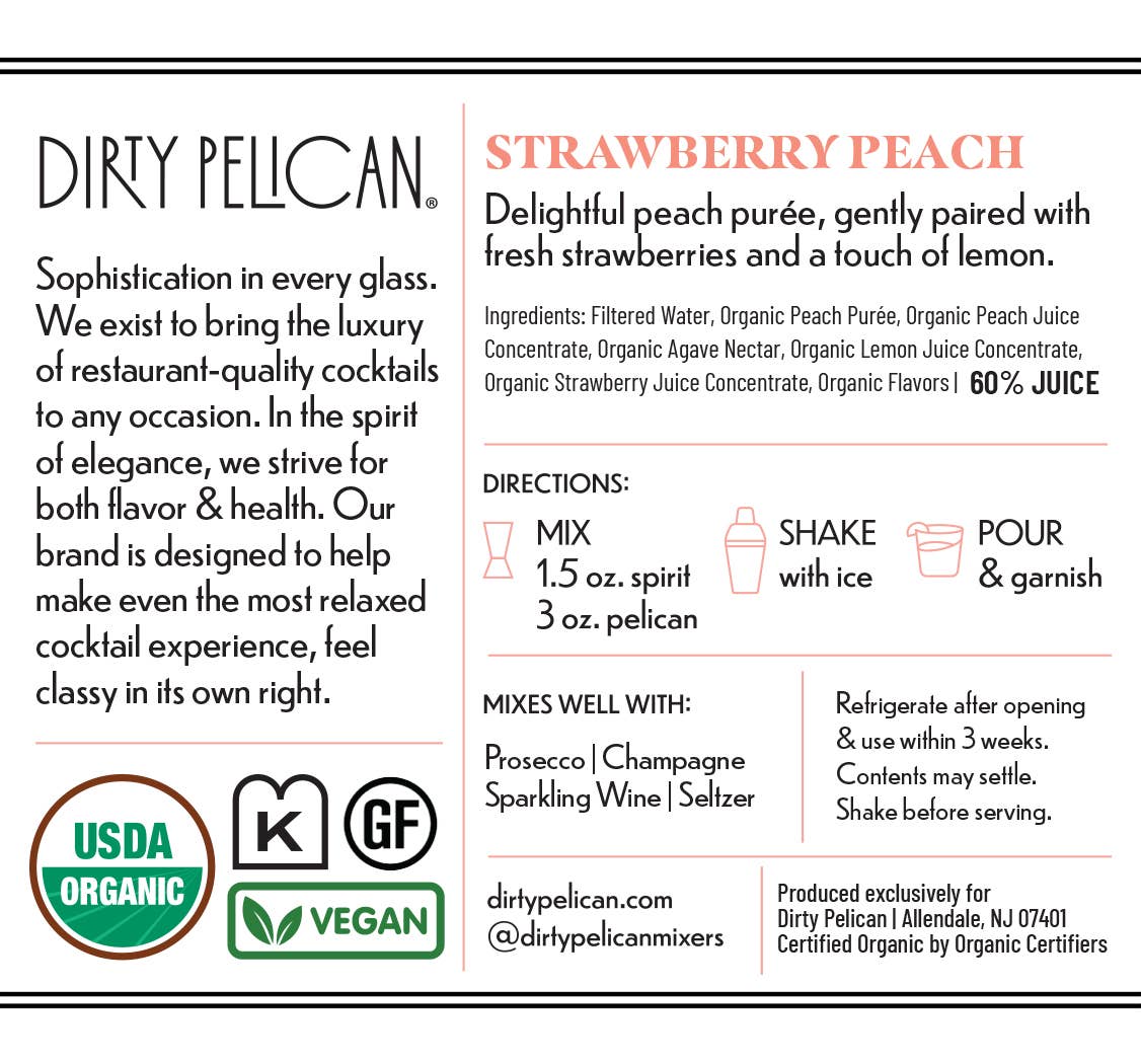 Strawberry Peach Bellini Mix