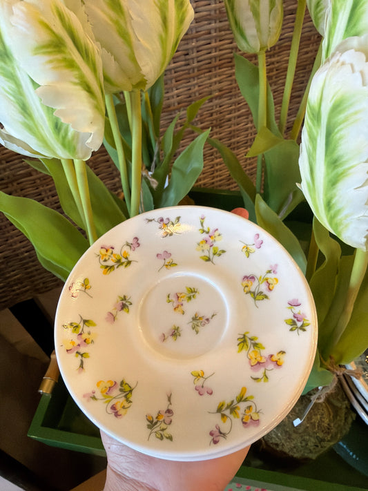 Lavender & Yellow Saucer