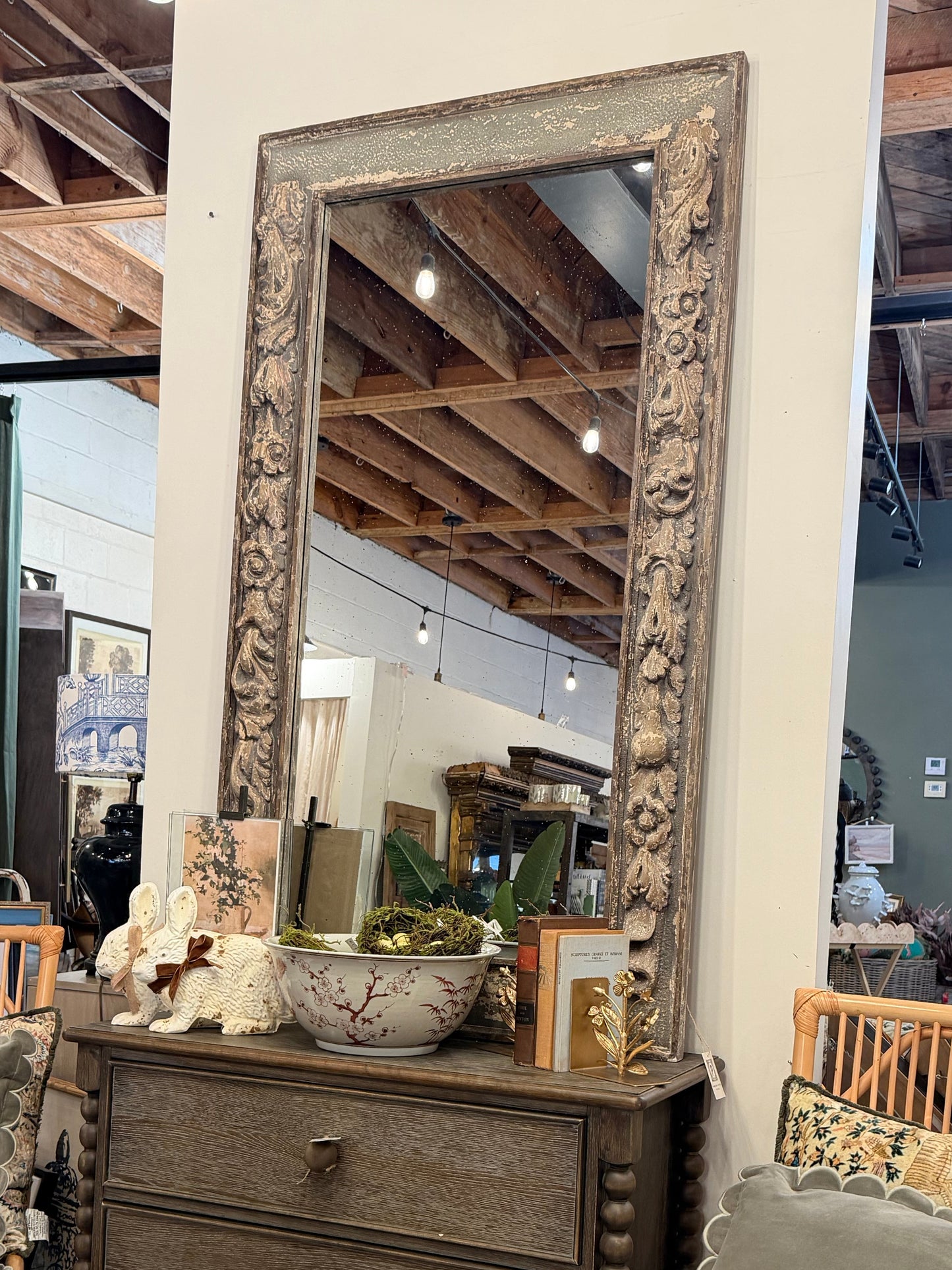 Aged Fresco Mirror