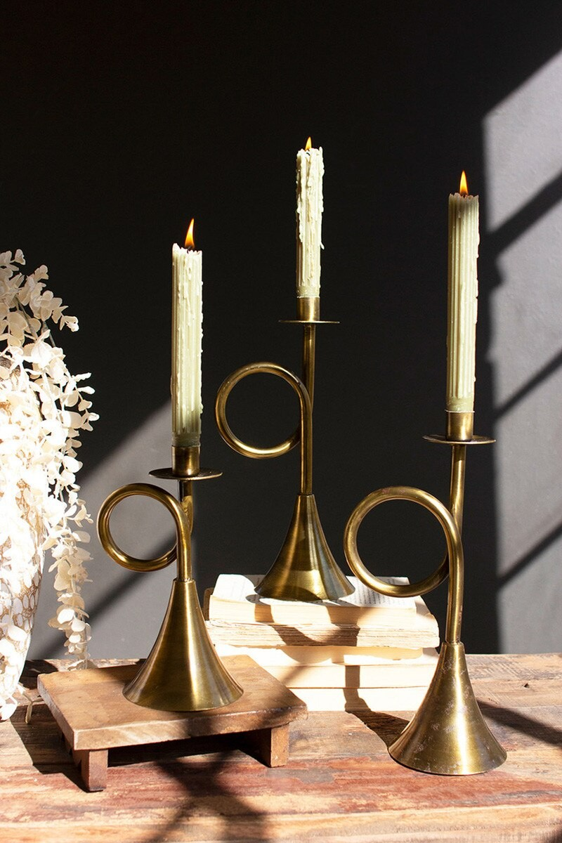 Trumpet Candlestick Holder