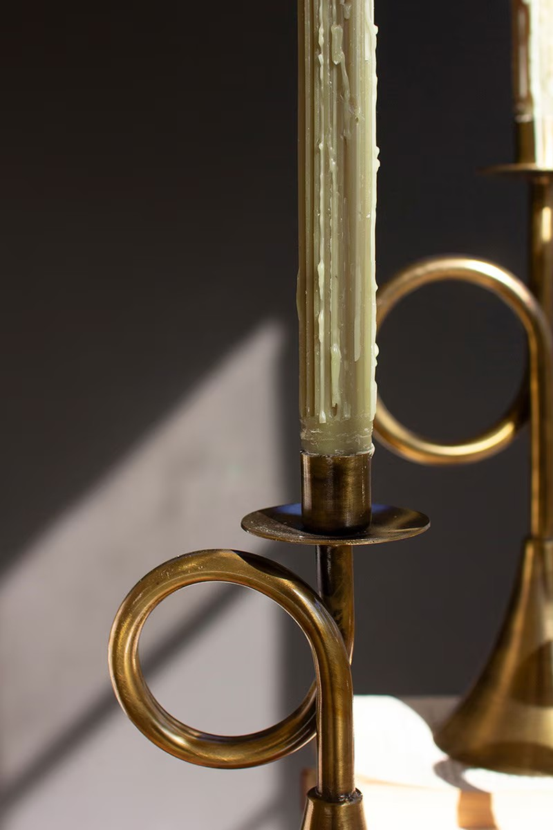 Trumpet Candlestick Holder