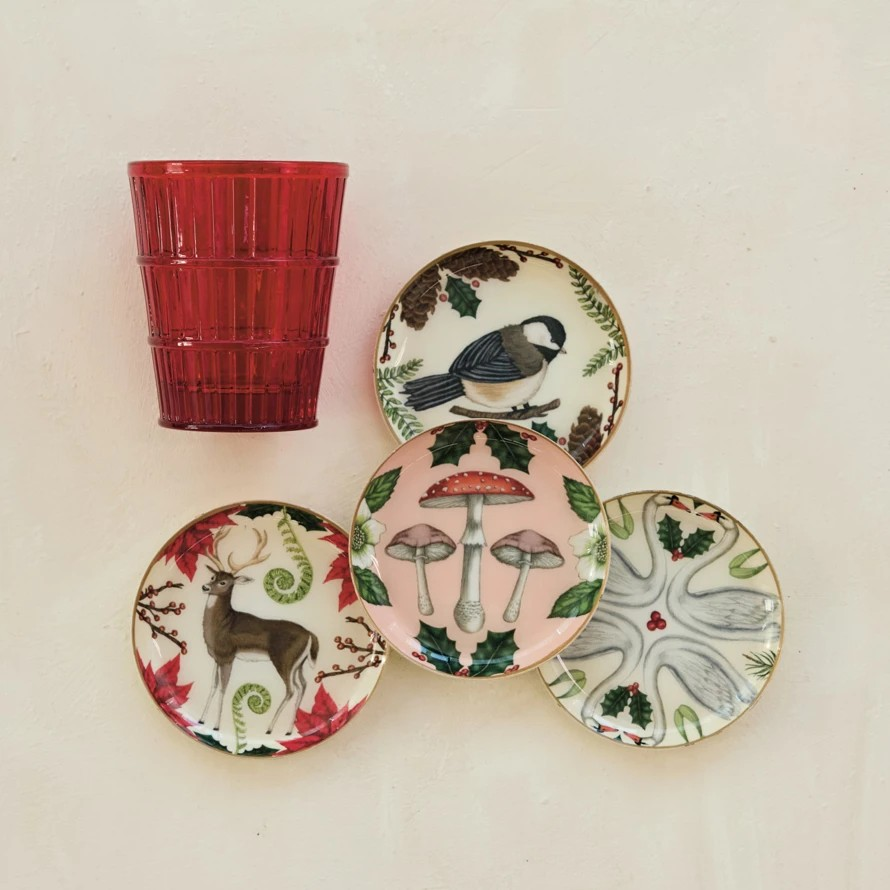 Enameled Metal Dish Coaster