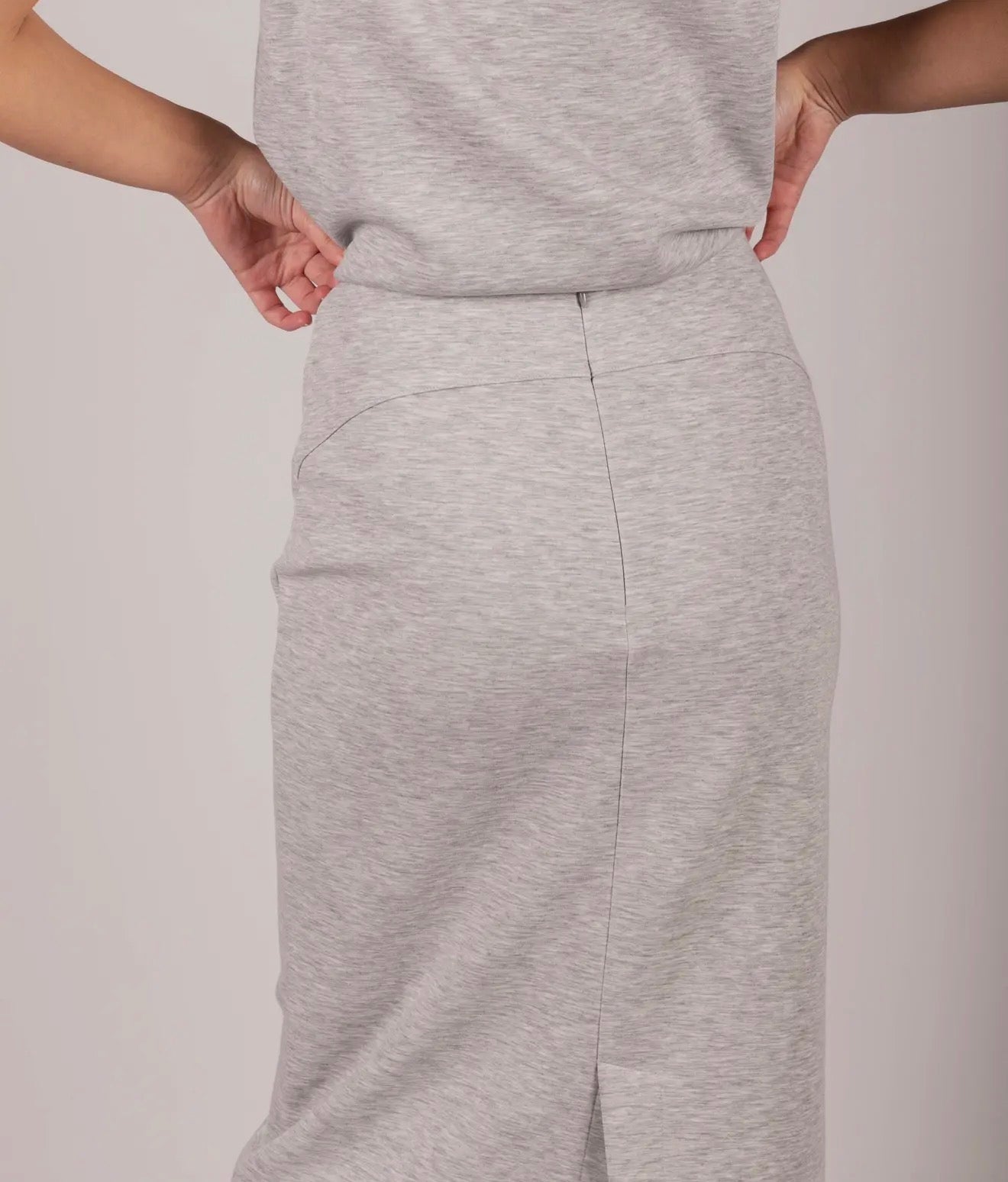 Black Butter Soft Pencil Skirt
