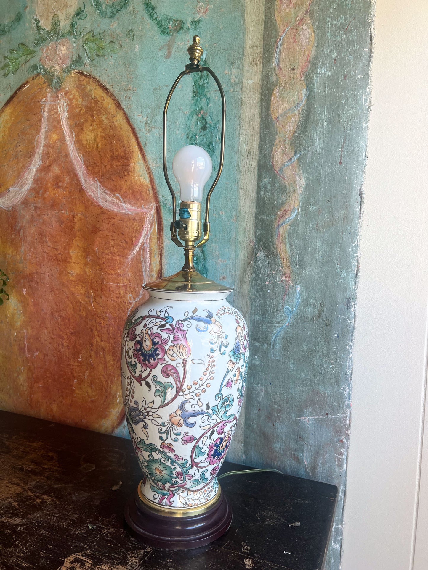 Vintage Floral Lamp #5