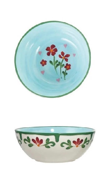 Hand-Painted Cottage Bowl