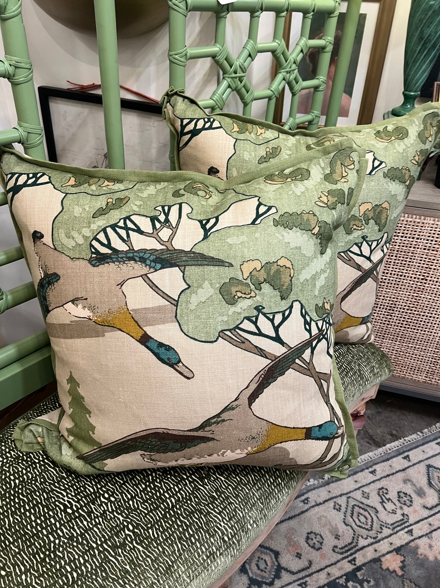 Grand Flying Ducks Pillow