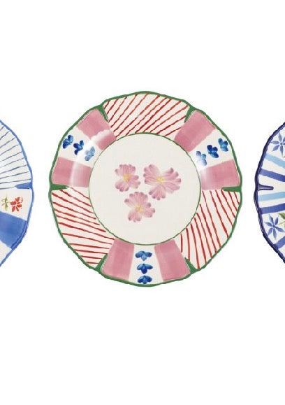 Hand-Painted Cottage Dinner Plate