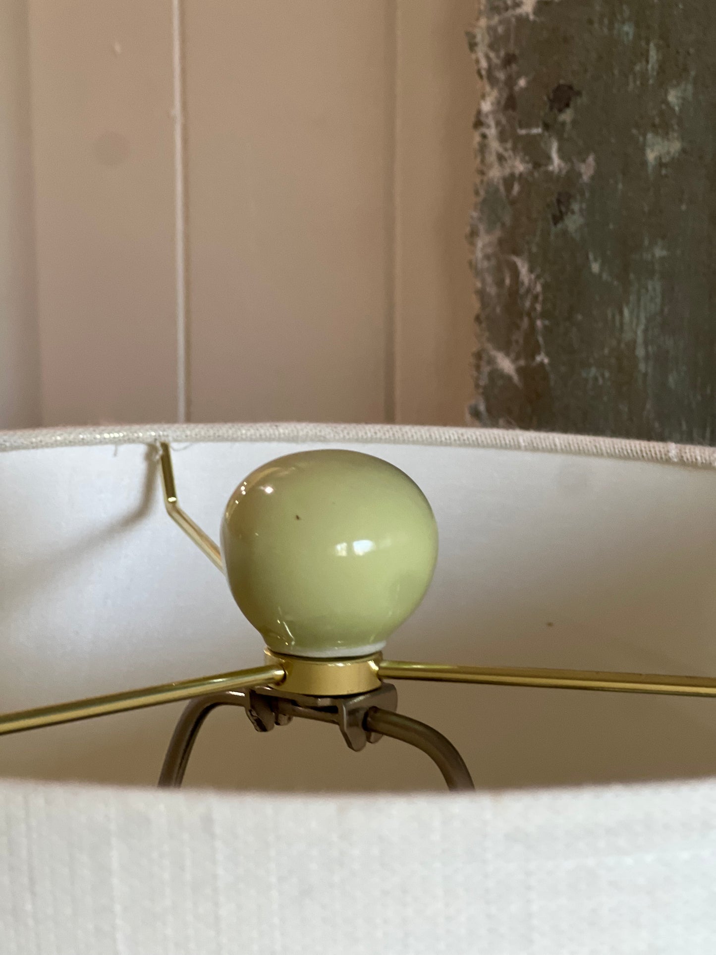 Green Bobbin Lamp
