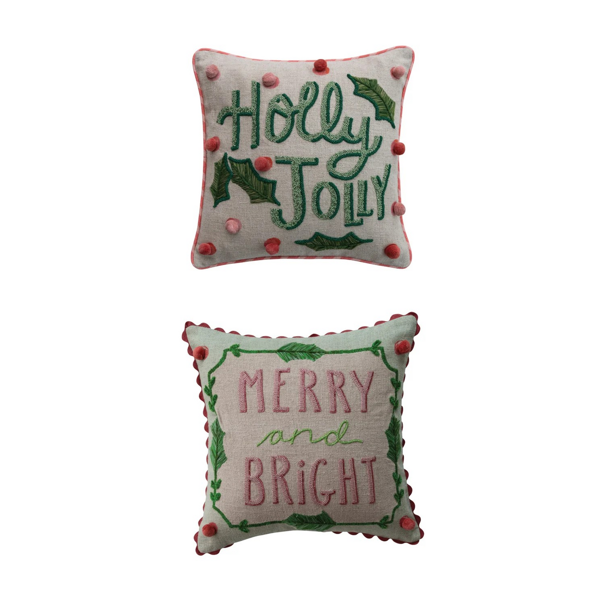 Linen Holiday Pillow