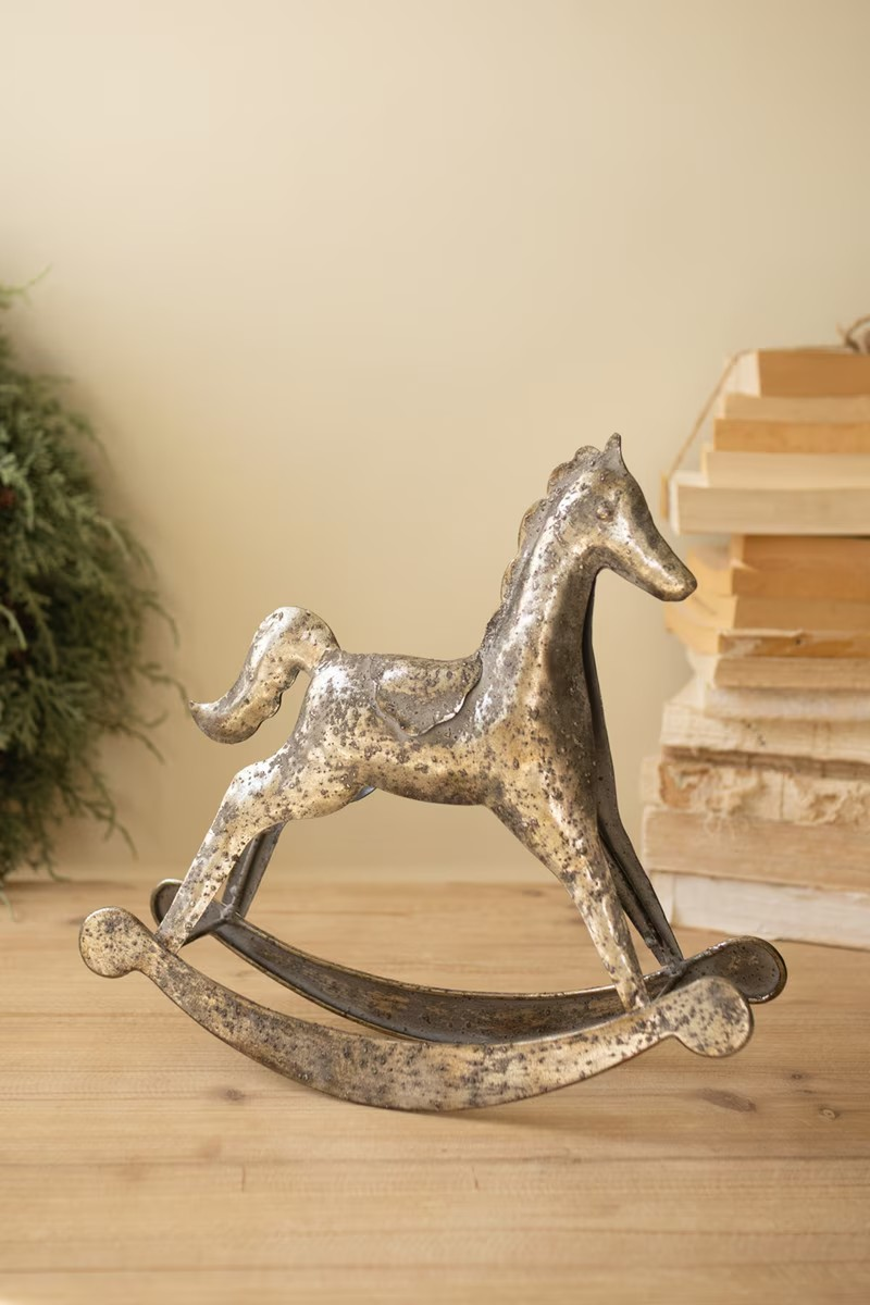 Silver Rocking Horse