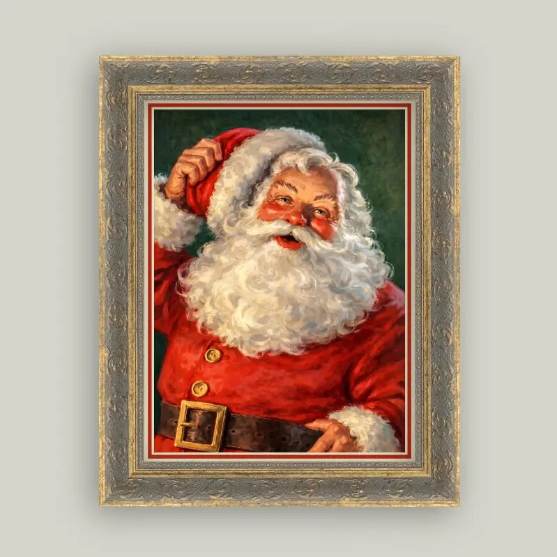 Jolly Ol' St. Nick Framed Print