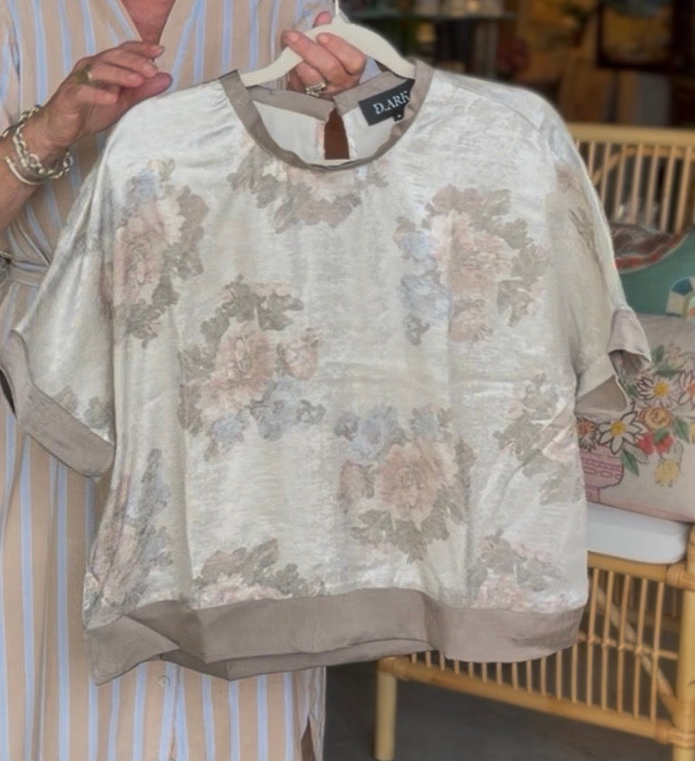 Silver Bloom Top
