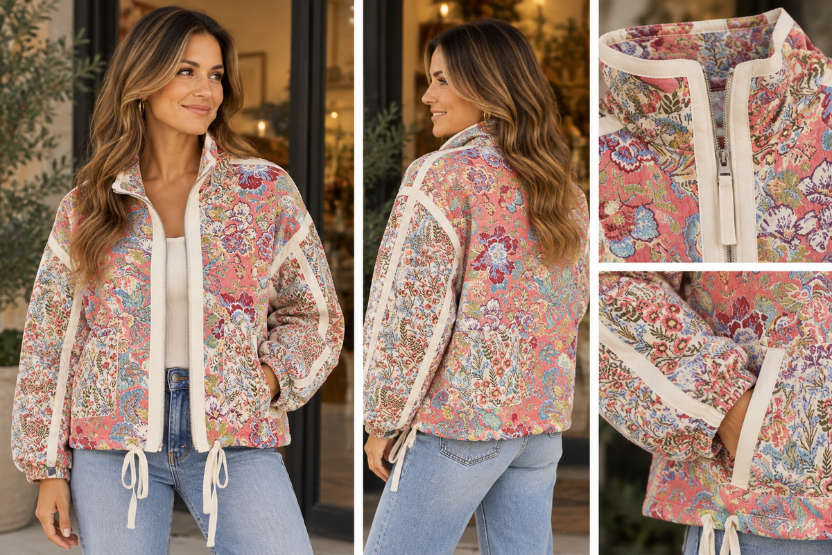Jacquard Floral Jacket