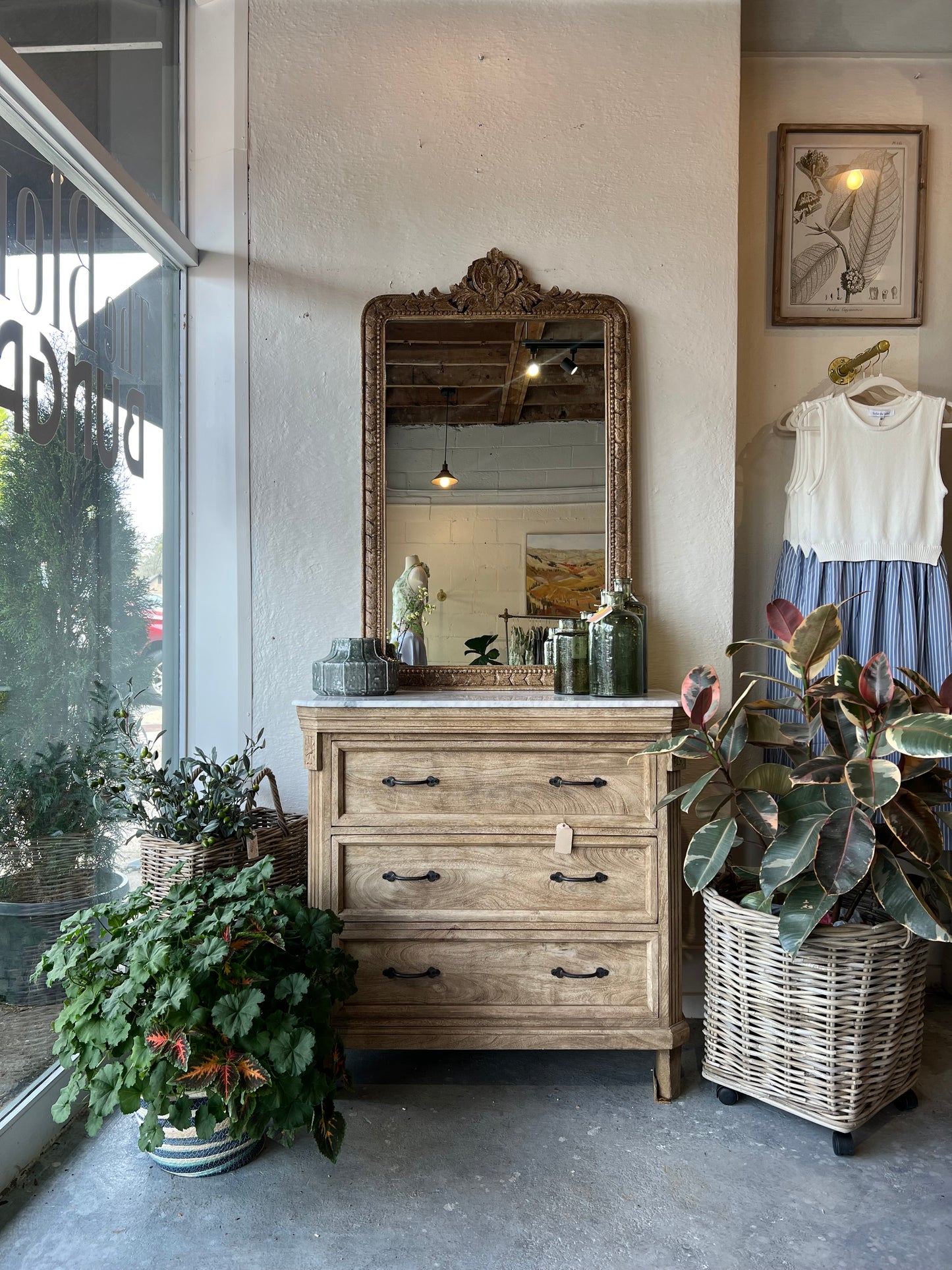 Marble Top French Chest