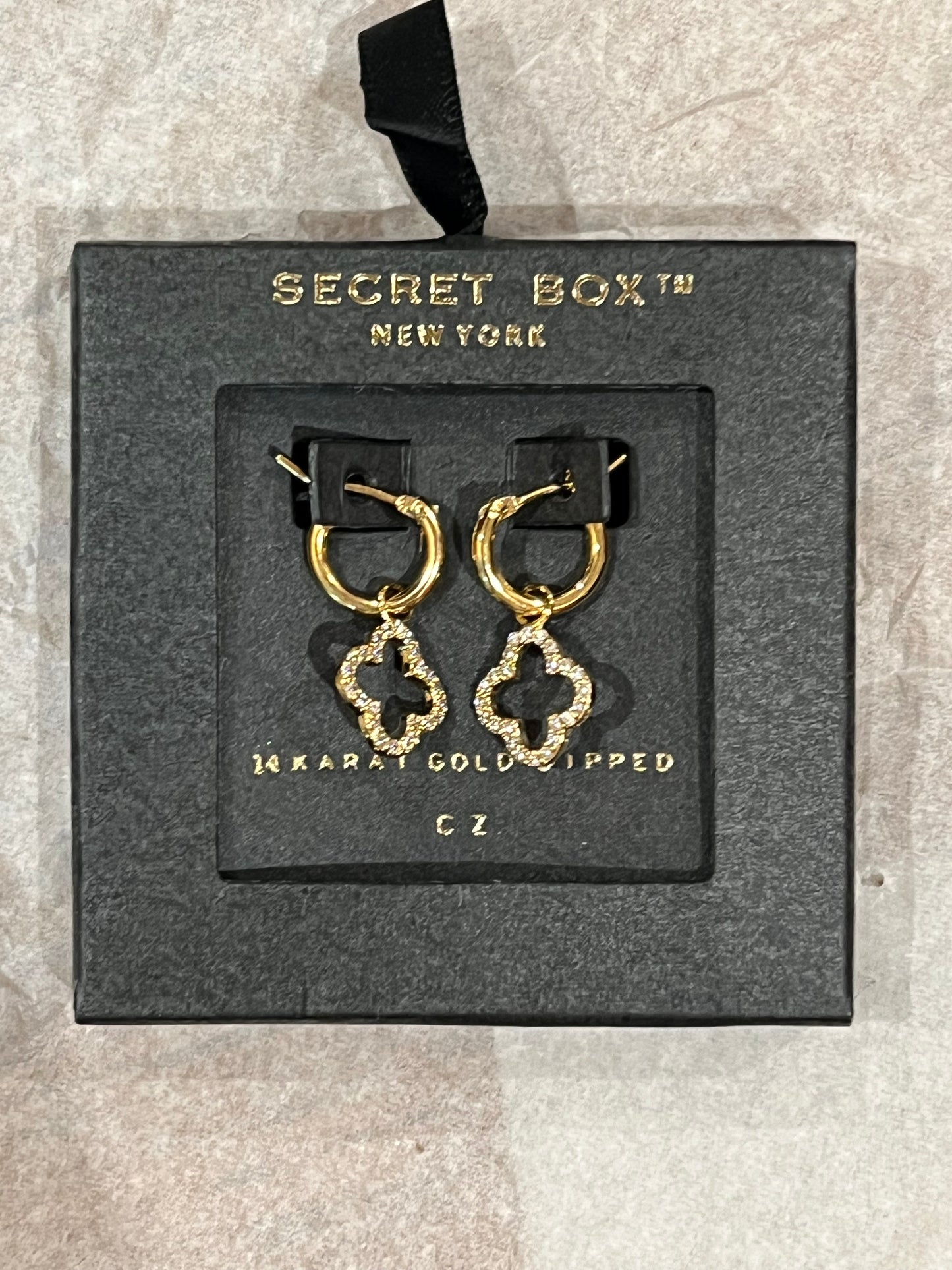 Secret Box Clover Earrings