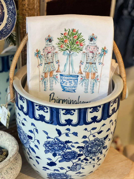 Chinoiserie Nutcracker Tea Towel