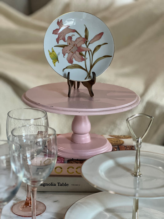 Pink Vintage Cake Stand