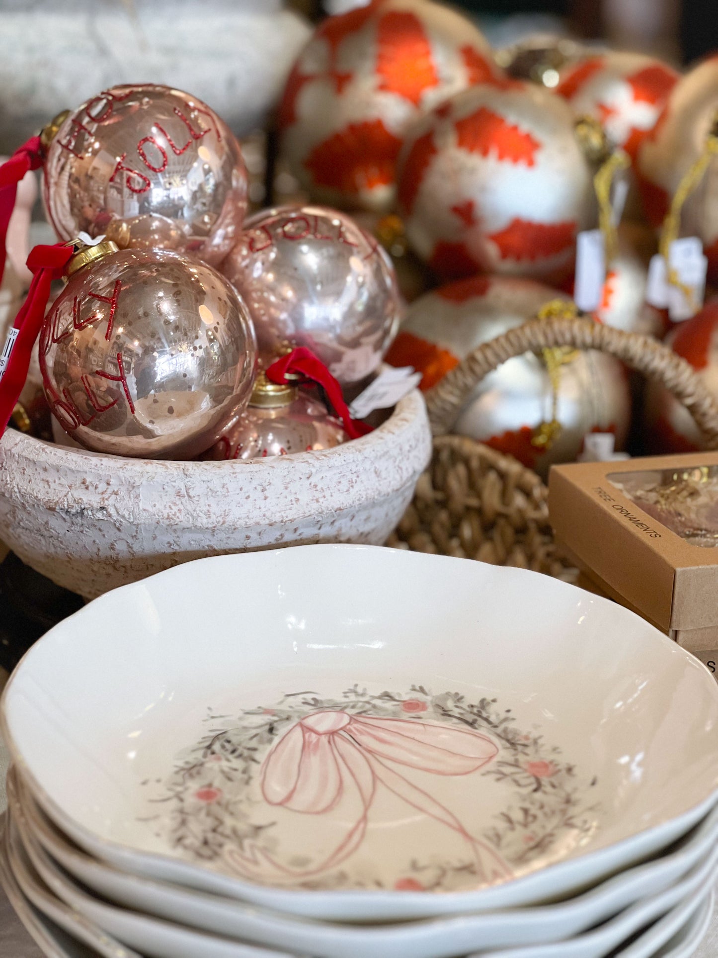 Pastel Christmas Bowl