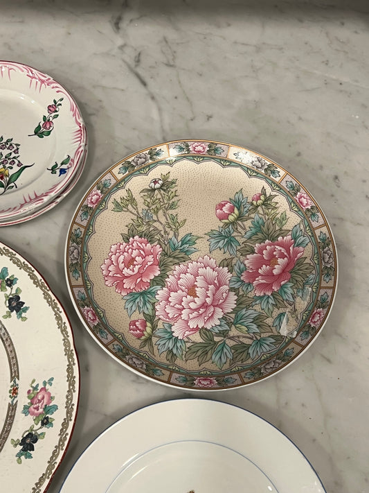 Pink Peony Decrotive Plate