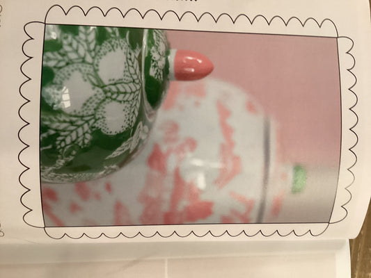 Pink & White Ginger Jar
