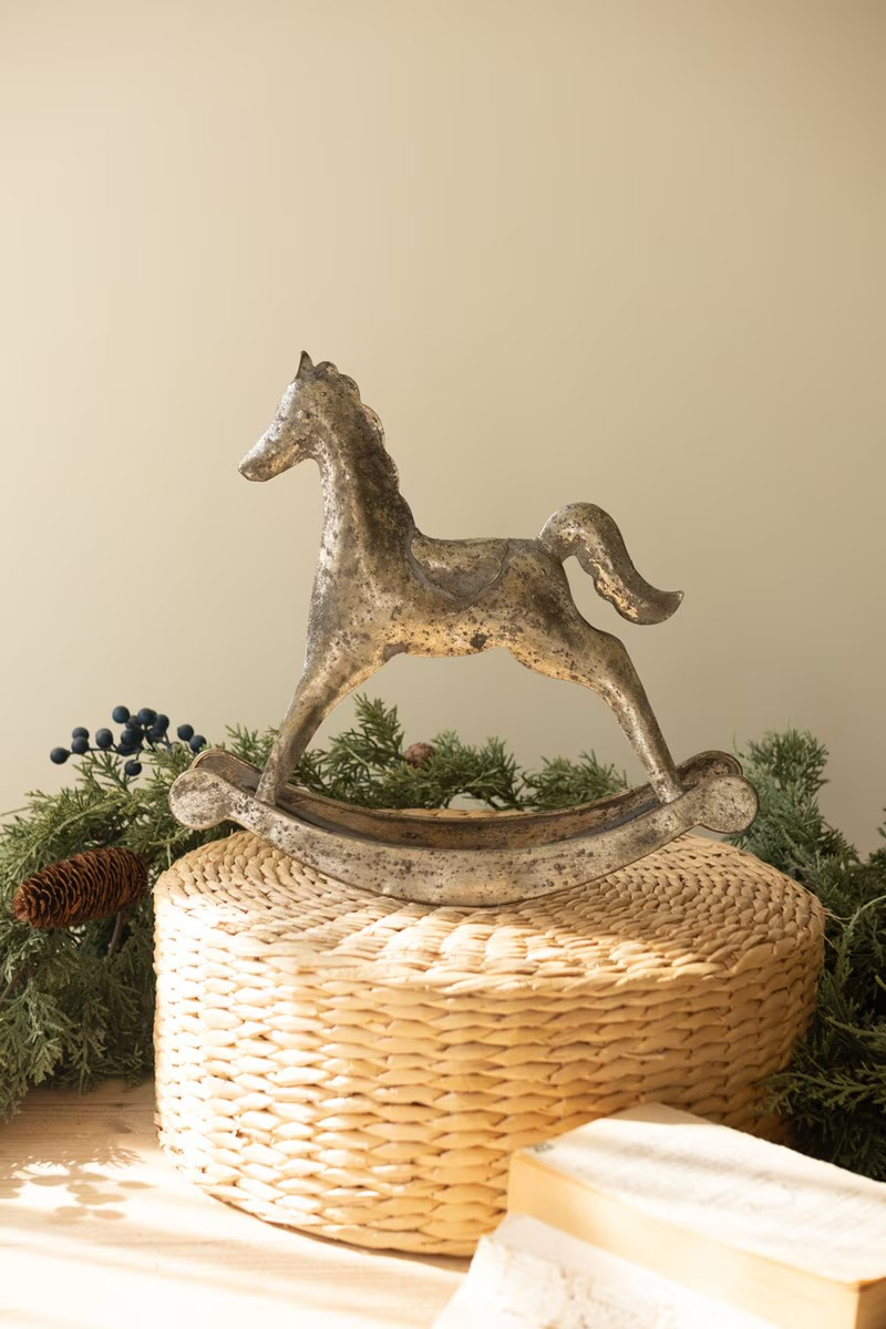 Silver Rocking Horse