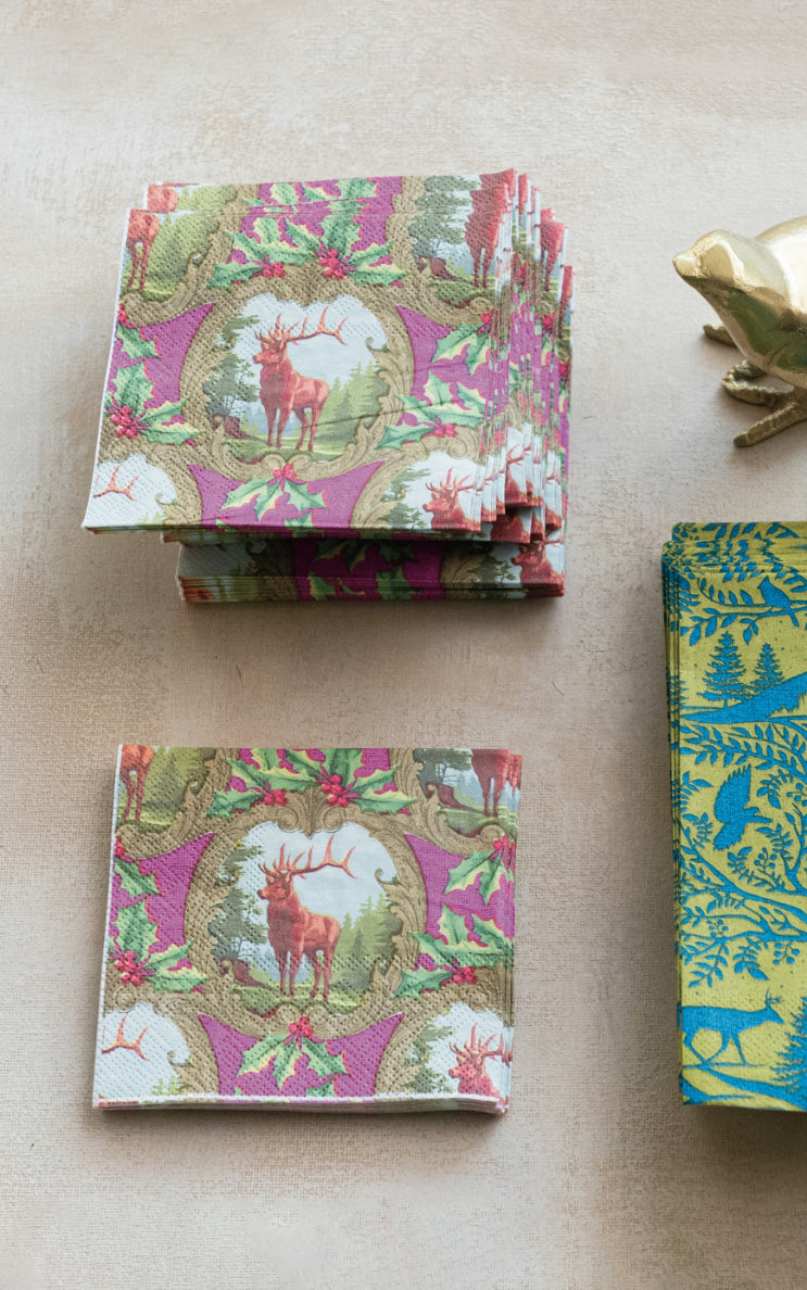 Christmas Stag Napkins