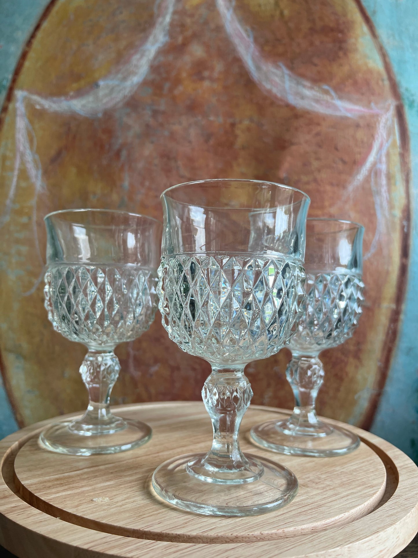 Diamond Cut Stemware