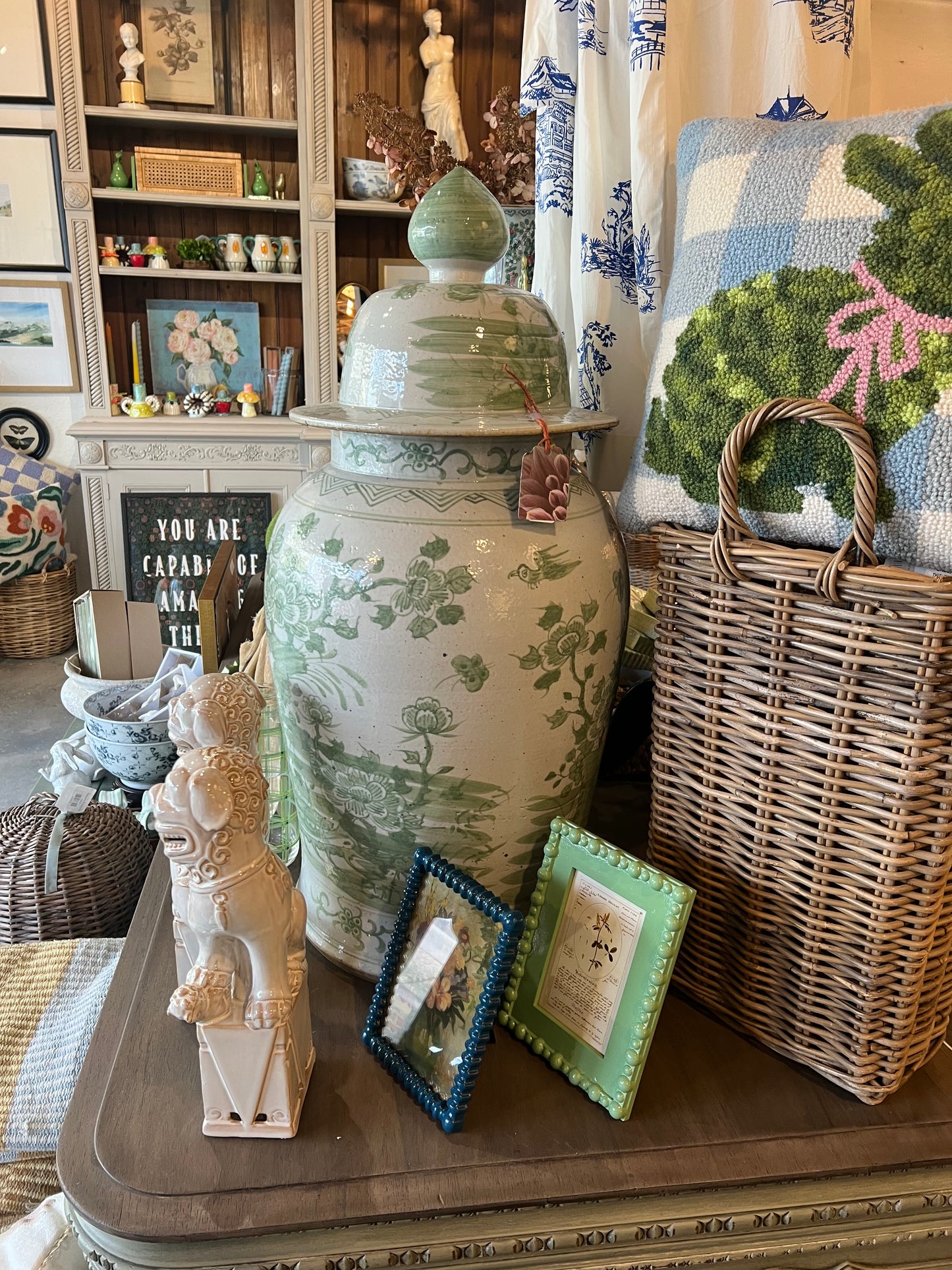 XXL Green Ginger Jar