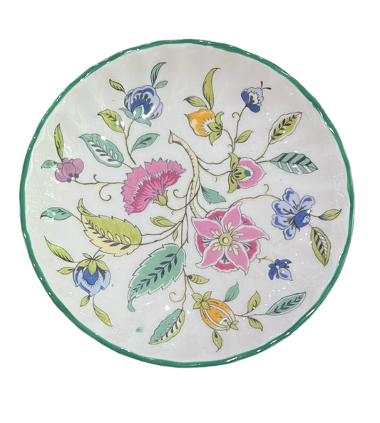 Vibrant Floral Dish