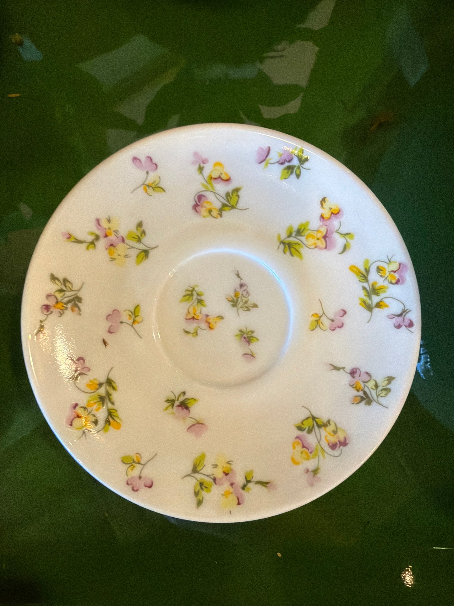 Lavender & Yellow Saucer
