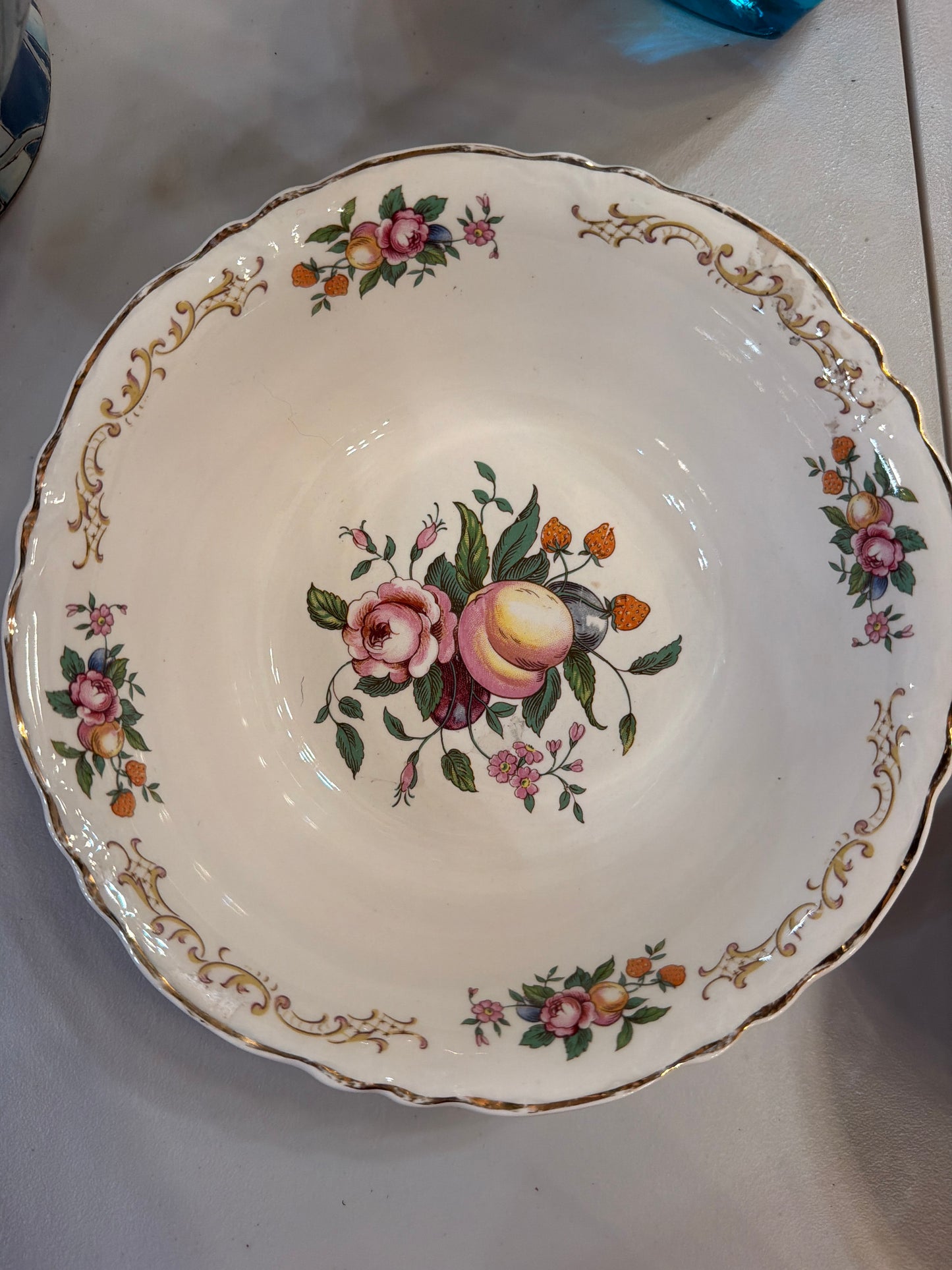 Vintage Floral Bowl