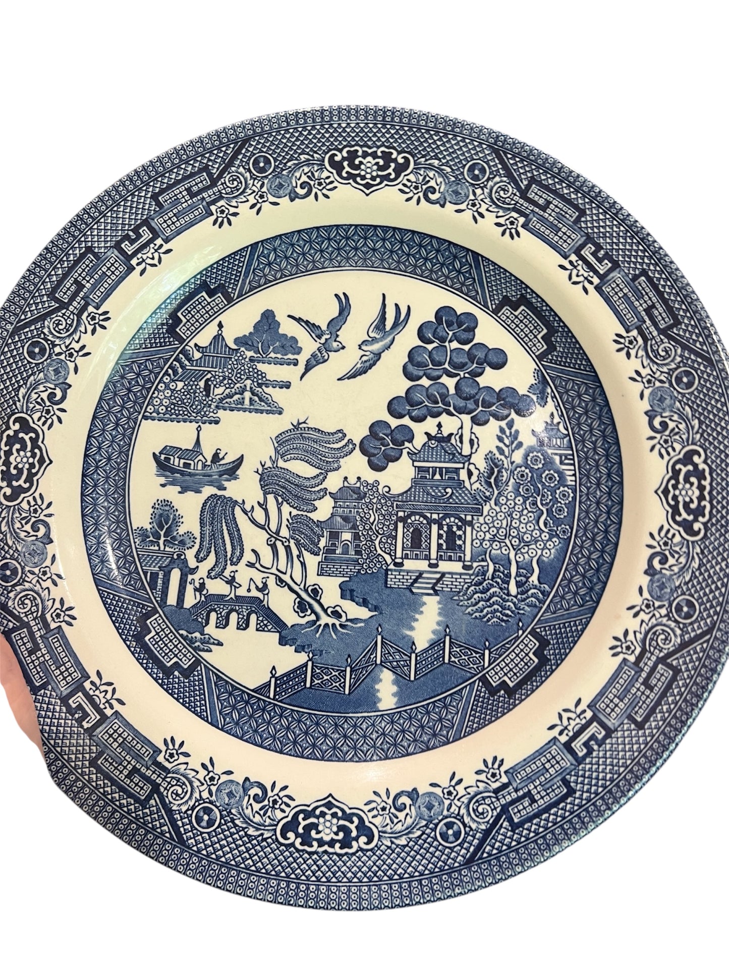 Churchill Blue Willow Dinner Plate