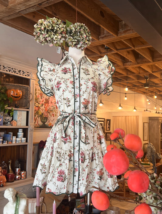 Floral Ecru Dress