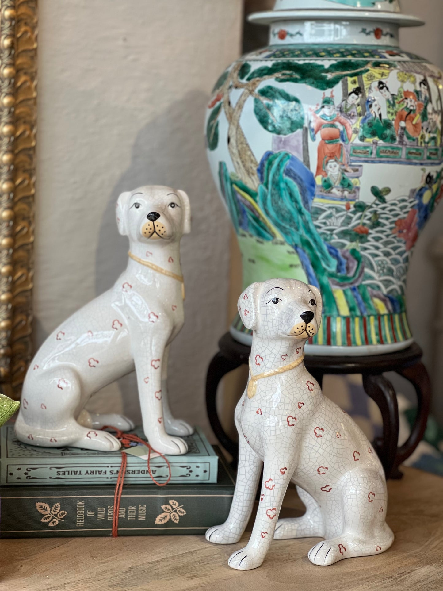 Hand-Painted Ceramic Dog