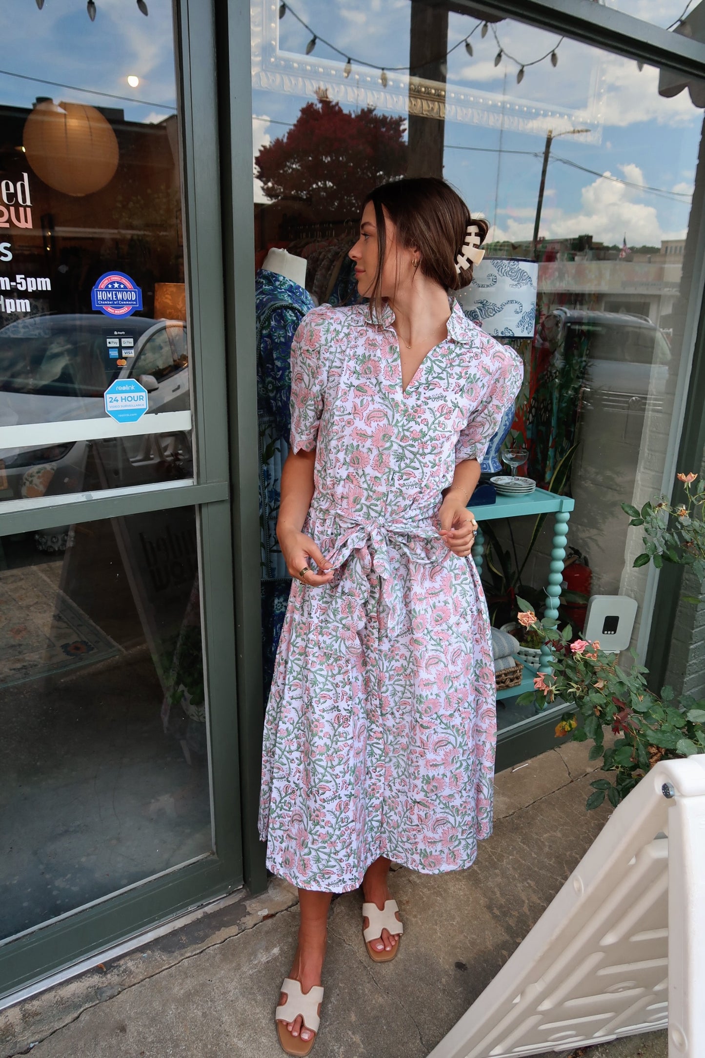 Blooms Scalloped Dress