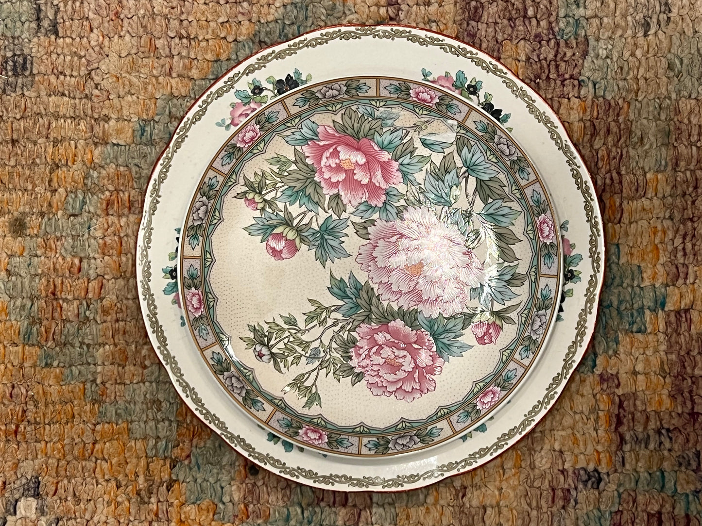 Pink Peony Decrotive Plate