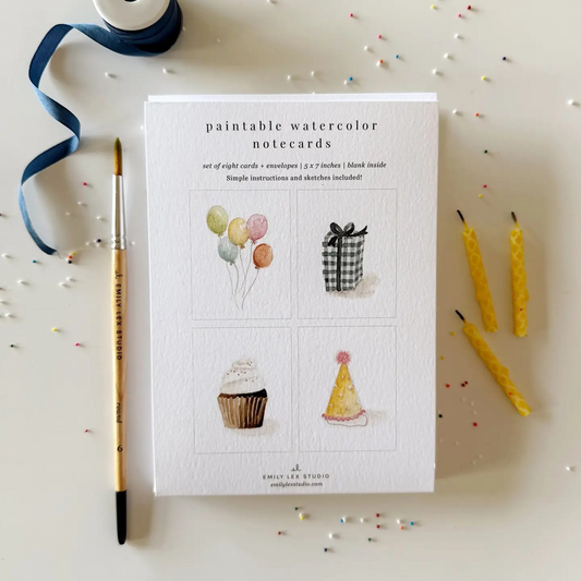Paintable Celebrate Notecards