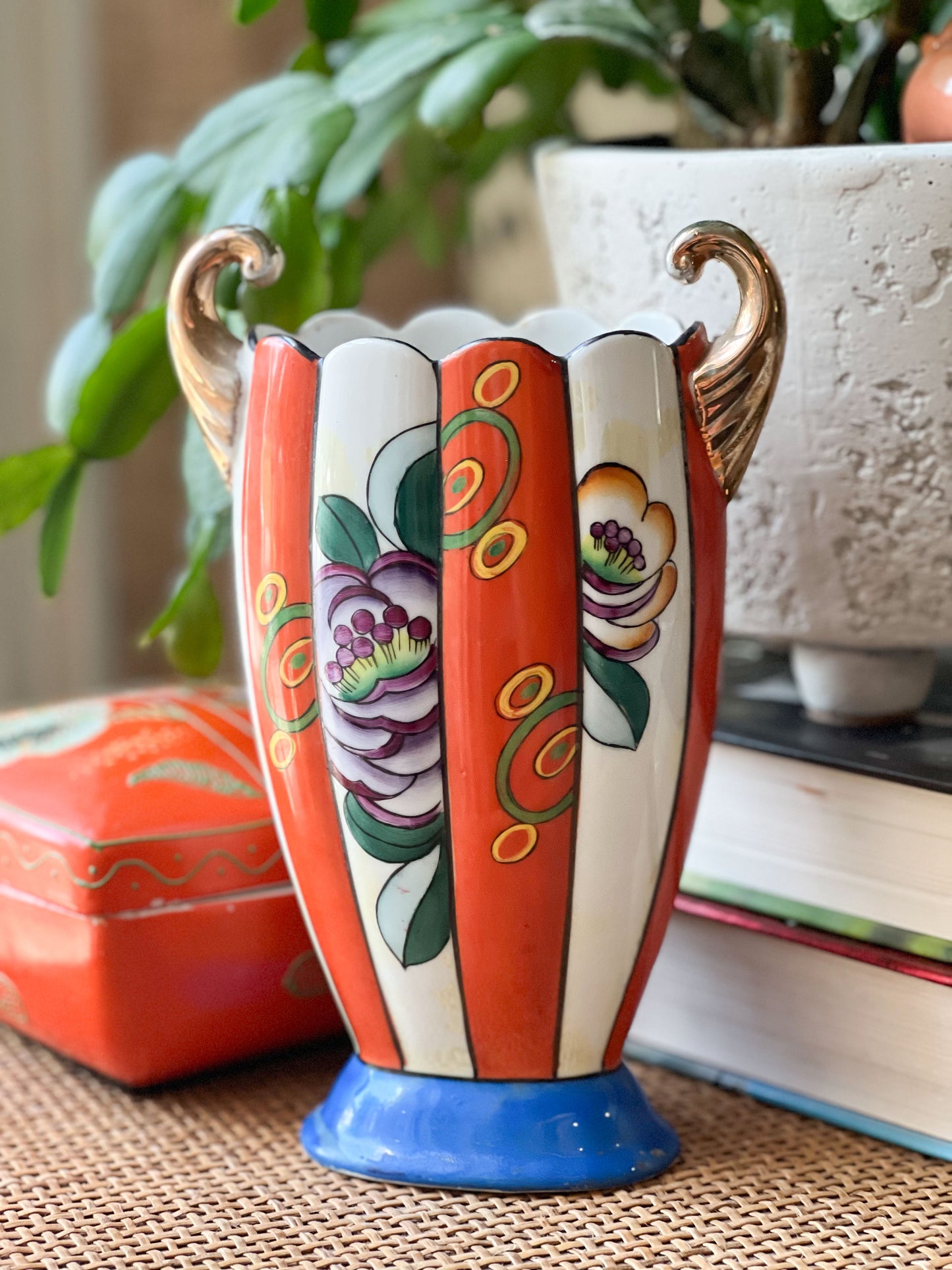 Gold Castle Vintage Chikusa Japanese Vase