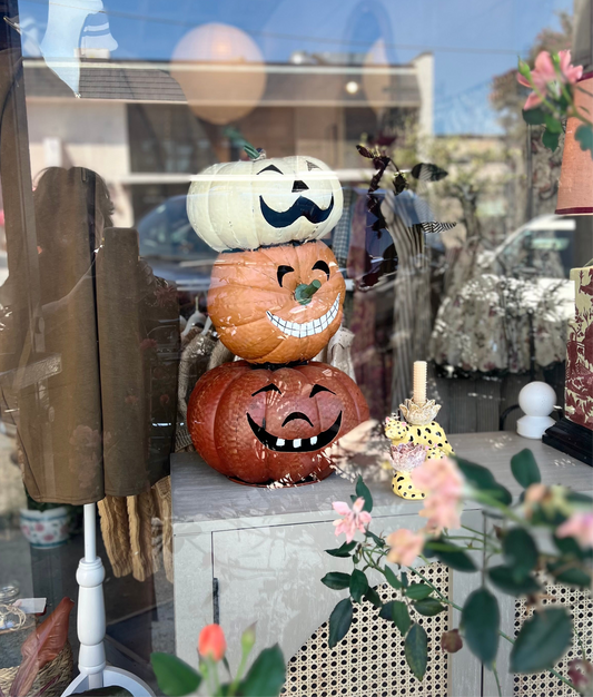 Metal Halloween Stacked Jack-O-Lanterns