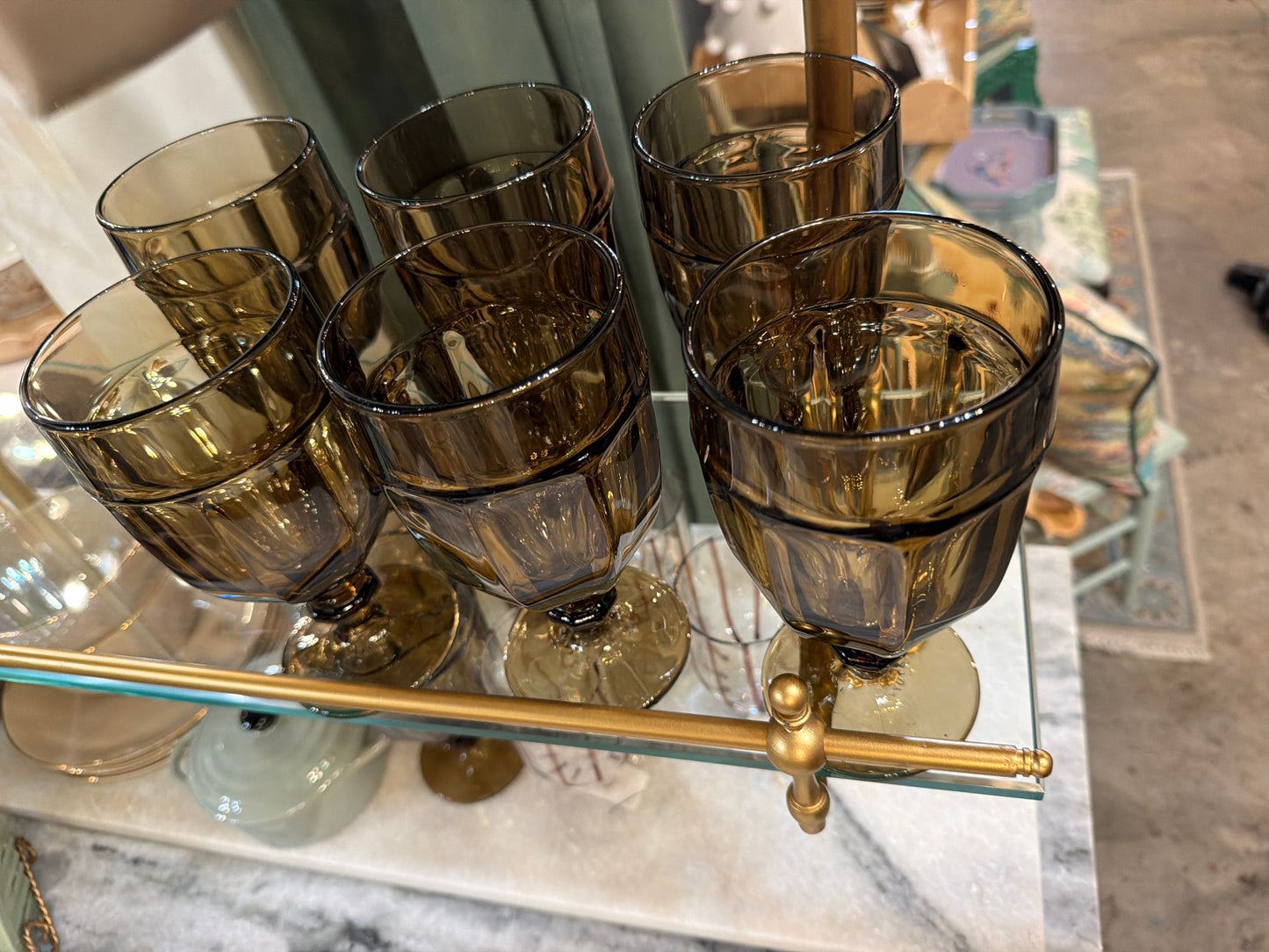 Set of 6 Vintage Goblets