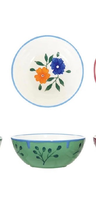 Hand-Painted Cottage Bowl